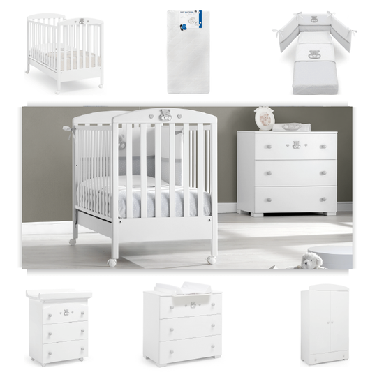 Pachet 6 piese Pat Saltea Set Textil Comoda Cabinet Dulap Charly