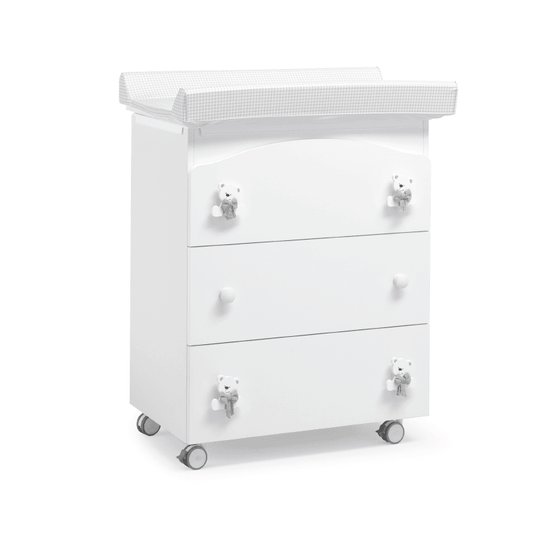 Comoda Bebelusi Tato Design Vesel Camera Bebelusului Italia Erbesi Alb & Gri