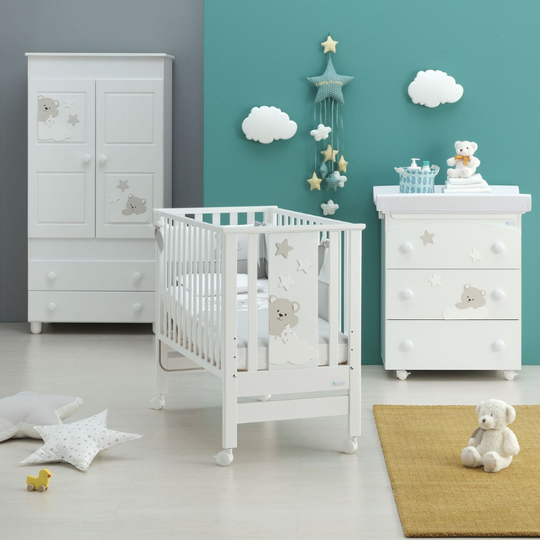 Дитяче ліжечко для сну Contact Mars з матрацом в комплекті та антирефлюксною підтримкою Італійський бук 