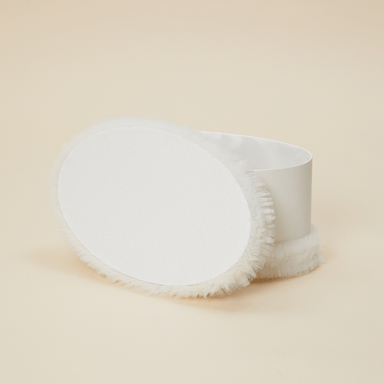 Cufar Elegant Fetite Oval Crem Personalizabil AnneBebe