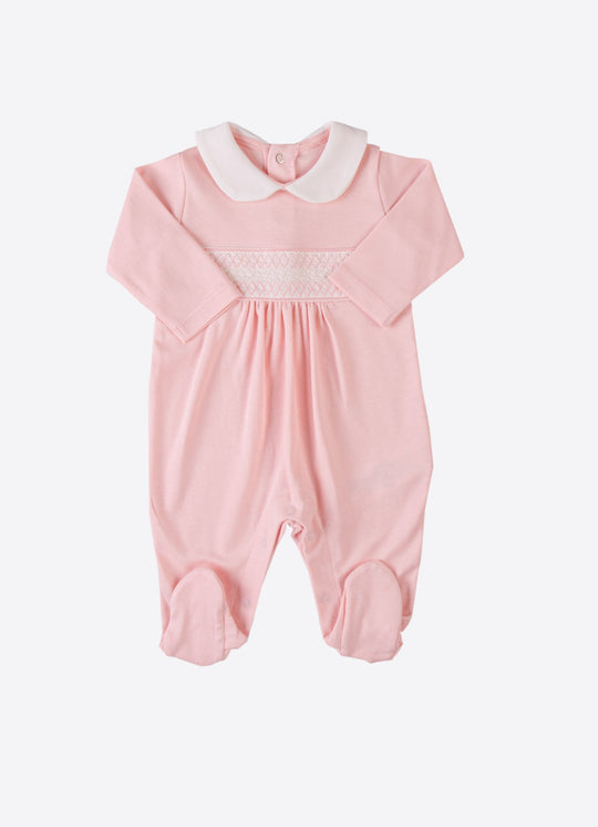 Salopeta Roz cu Botosei din Bumbac pentru Fetite S60904 – KitiKate