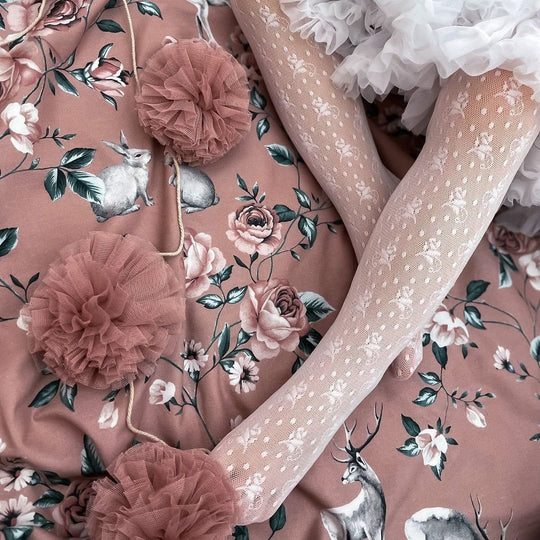 Dres Alb Din Dantela Fete Condor 4502/1