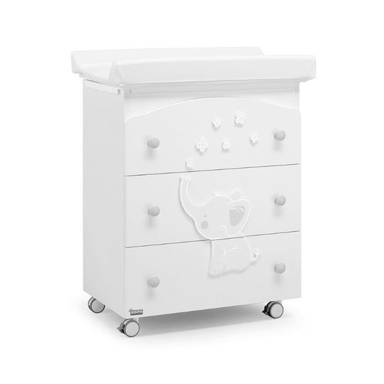 Елегантний комод для підгузників Elly і знімний пелюшковий столик Cadita 