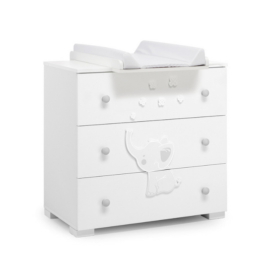 Дитяча шафа Elly з розкладним столиком, три місця для зберігання, Erbesi 