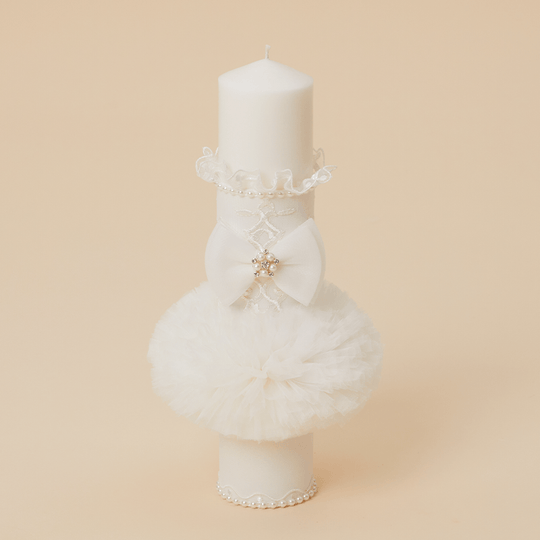 Lumanare Cataleya Dantela Botez Fetite AnneBebe