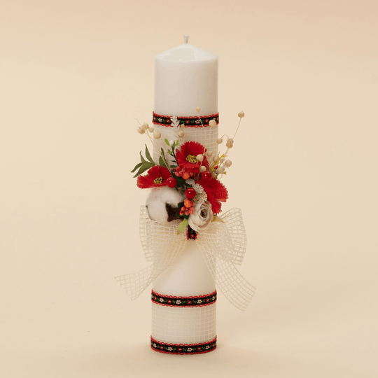 Lumanare Sofia Cu Tematica Traditionala Personalizata Botez AnneBebe