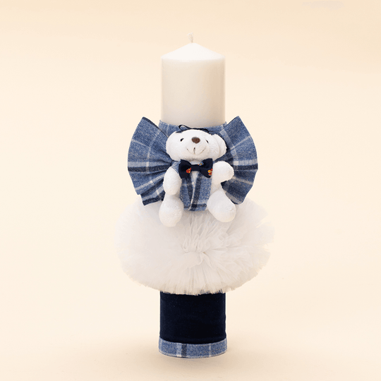 Lumanare Victor Funda Carouri Albastre Botez Baietei AnneBebe