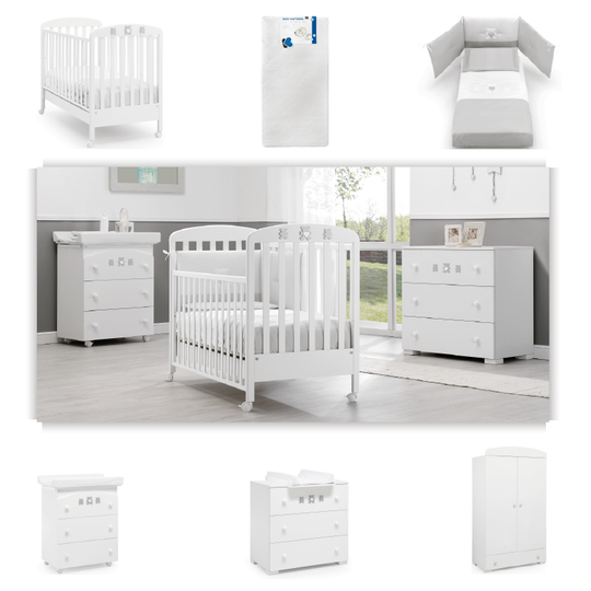 Pachet 6 piese Pat Saltea Set Textil Comoda Cabinet Dulap Molly