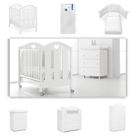 Pachet 6 piese Pat Saltea Set Textil Comoda Cabinet Dulap Dolce