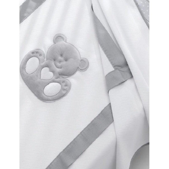 Charly Cot Cotton Blanket Gray Erbesi 