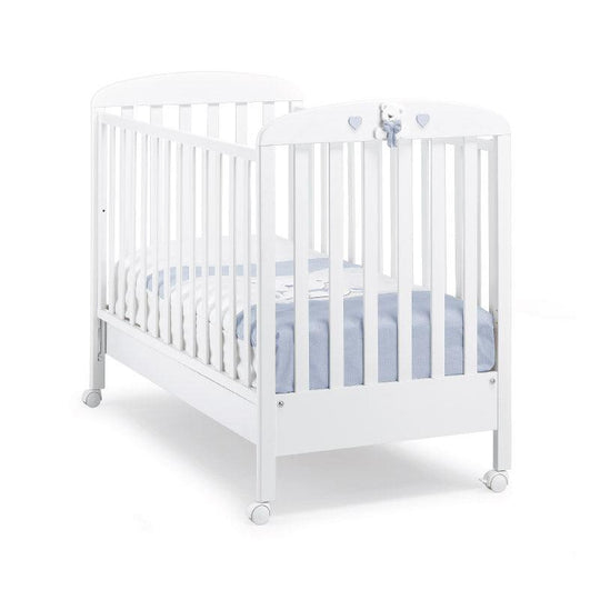 Patut Baietei Tatino Erbesi Design Italian cu sertar si laterala culisanta Alb & Bleu