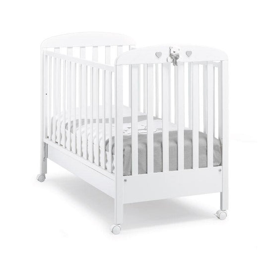 Pat Bebe Tatino Erbesi Design Italian cu sertar si laterala culisanta Alb & Gri