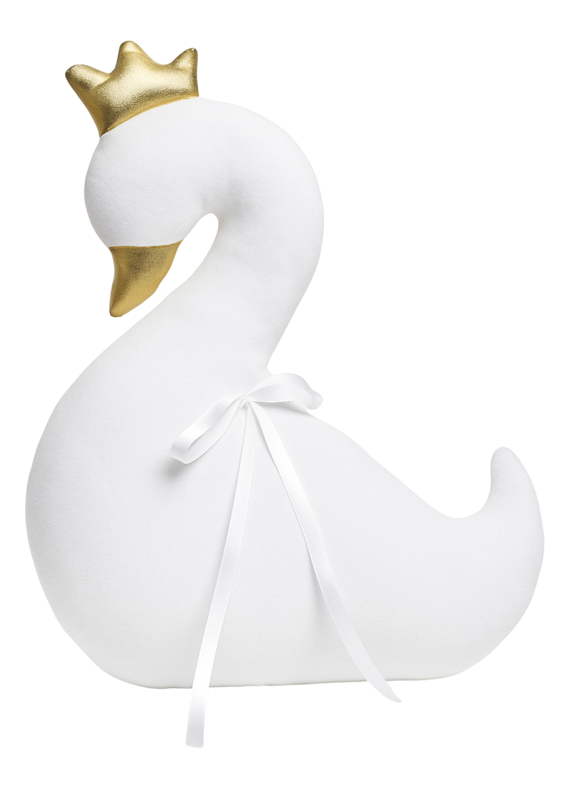 Cloudy white-pink velor decorative pillow