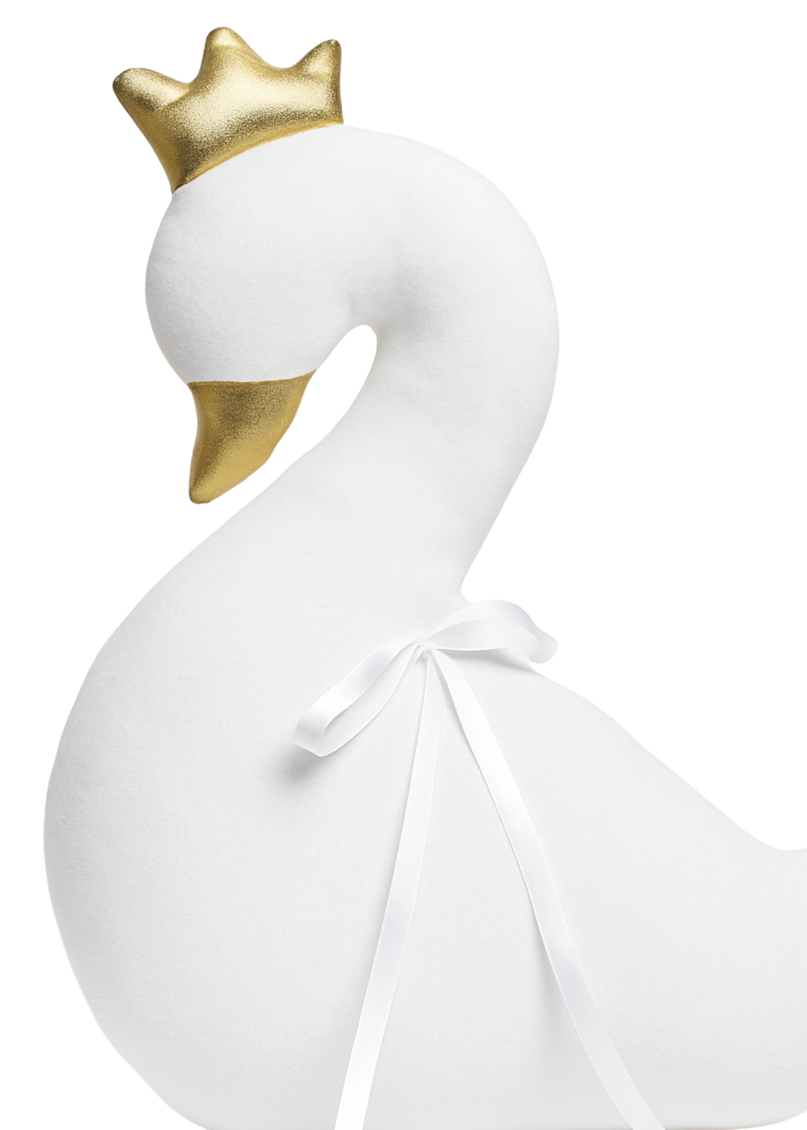 Cloudy white-pink velor decorative pillow