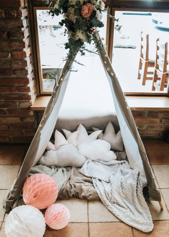 Powder Pink Decorative Pillow With Rainbow And Antiallergic Filling – 1162-5001 Dada&amp;Rocco