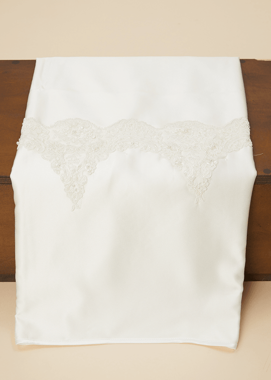 Pled Crem Dantela Lux Cu Perle AnneBebe