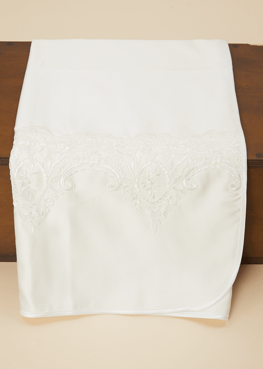 Pled Saten Crem Cu Dantela Lux AnneBebe