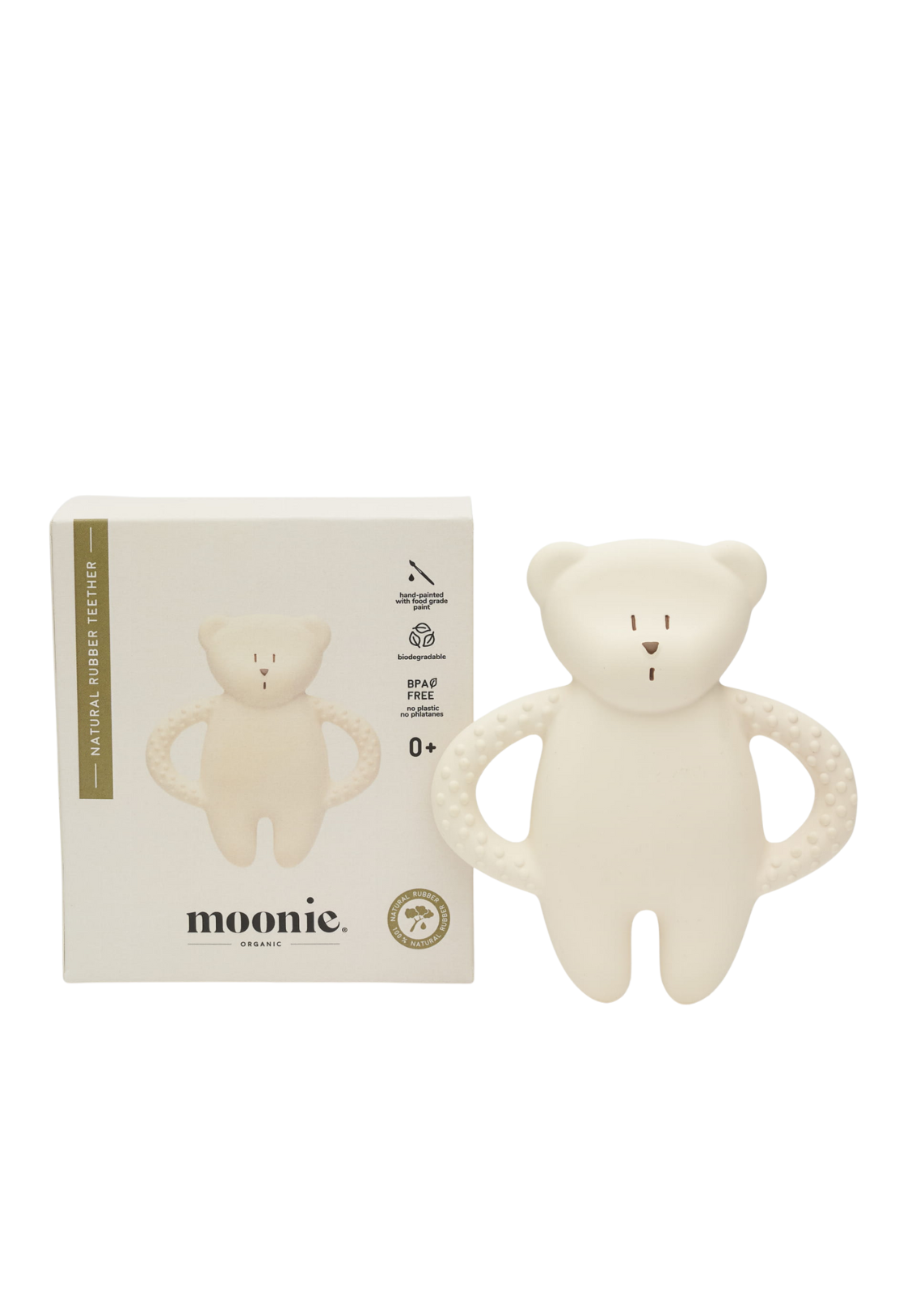 Jucarie Dentitie Ursulet Latex Natural Pur Natural Bear Polar Moonie