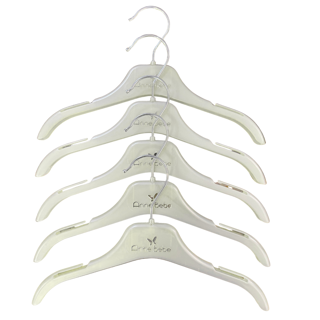 Set 5 Umerase AnneBebe din Plastic Sidefat si Logo Argintiu Copii si Bebelusi