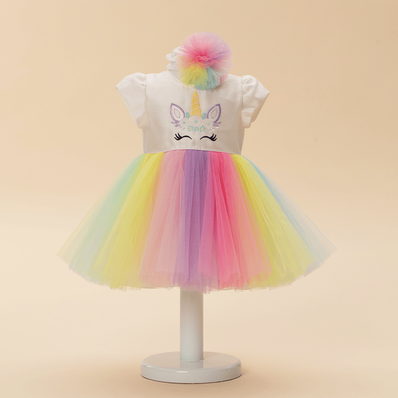 AnneBebe - Rochita Eleganta Olivia Cu Tematica Unicorn Annebebe