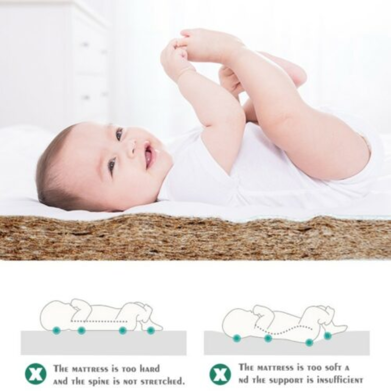 140x70x10 3D Coconut Kernel Mattress &amp; Removable Washable Cover