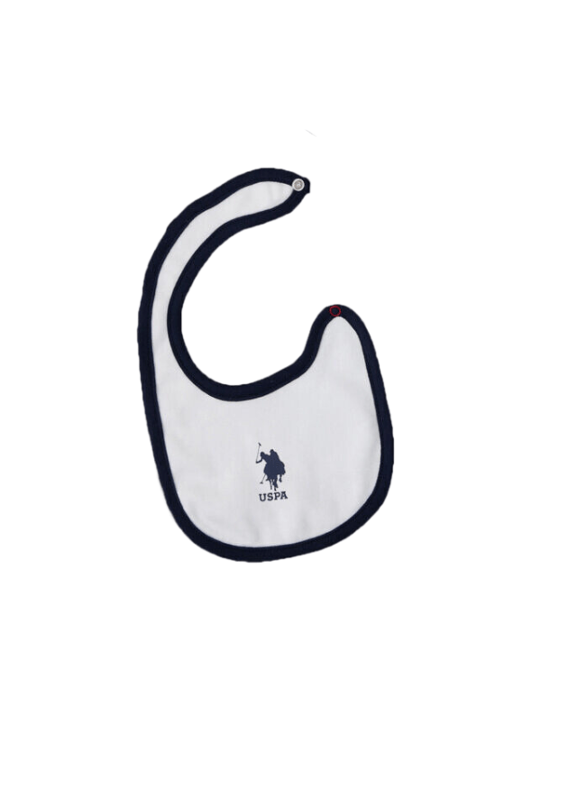 AnneBebe - Set 5 Piese Nou-Nascuti, Crem cu Carouri Bleumarin USB1073 Us Polo Assn