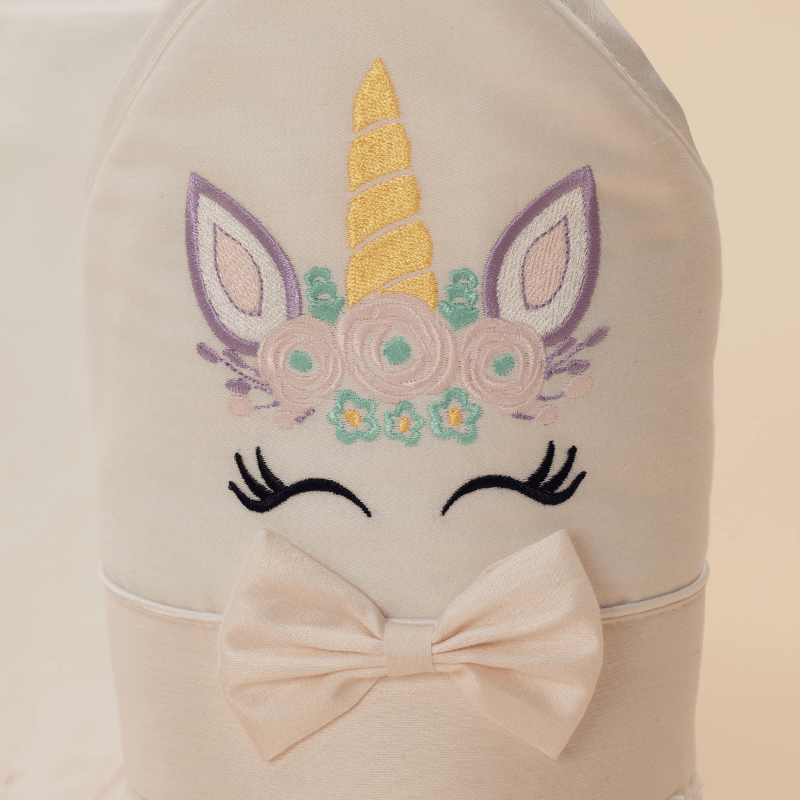 AnneBebe - Set Botez Olivia 2 Piese Unicorn ( Rochita+Trusou ) Personalizat Botez AnneBebe