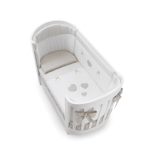 Set Protectie Bumbac Pat 4 Piese Patut Bebelusi Sweet