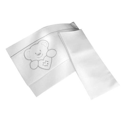 Бавовняний комплект постільної білизни Soffio White Azzurra з 3 предметів