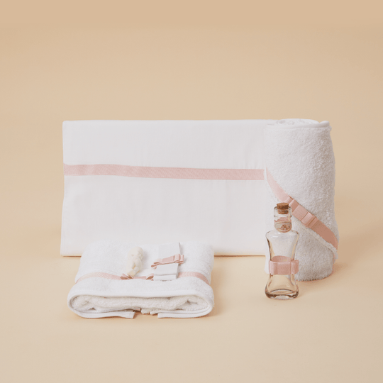 Trusou Crem Cu Banda Ripsata Roz Botez Fetite AnneBebe