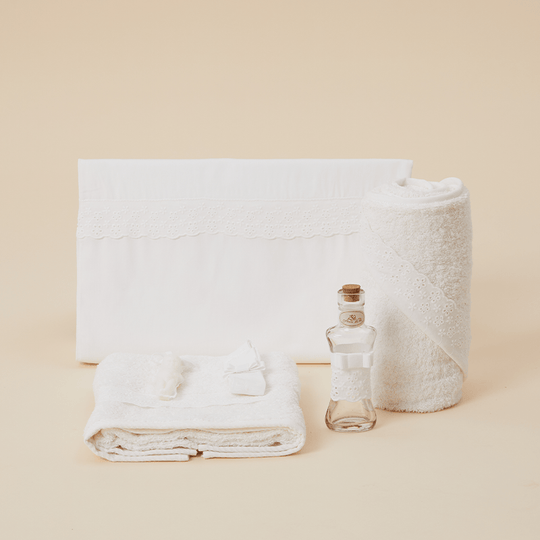 Trusou Ania Crem Bumbac Personalizabil Botez Fetite AnneBebe