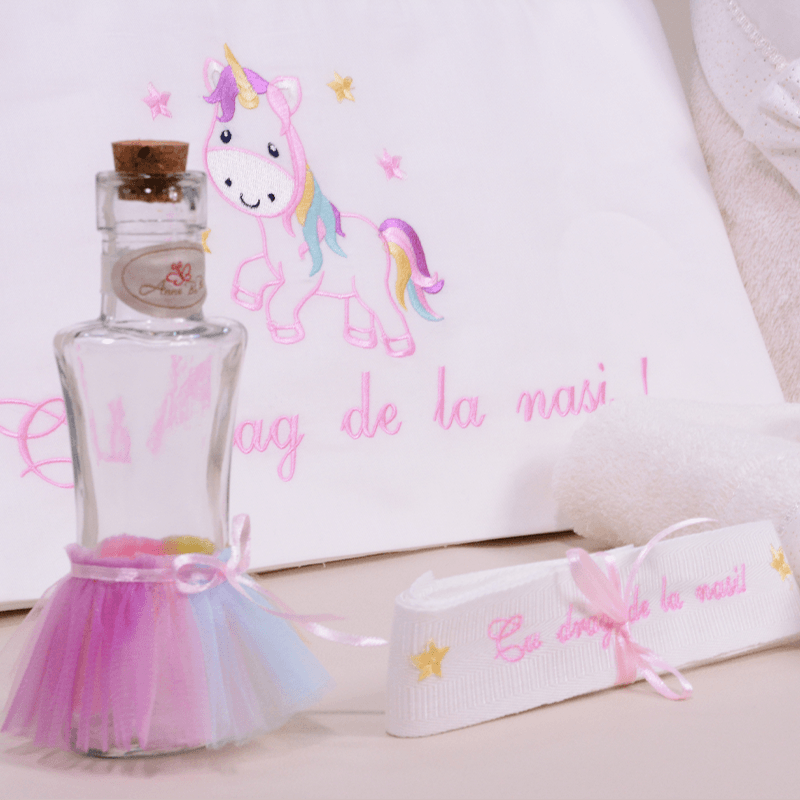 AnneBebe - Trusou Botez Fete Personalizat Tematica Unicorn AnneBebe