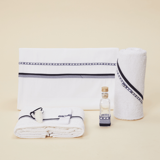 Trusou Marinar Alb Banda Ingusta Imprimeu Ancore Baieti