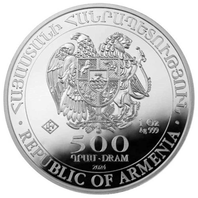 Moneda Argint Noah Ark Armenia 2024 31.10 g - 235158 - Camera Bebelusului