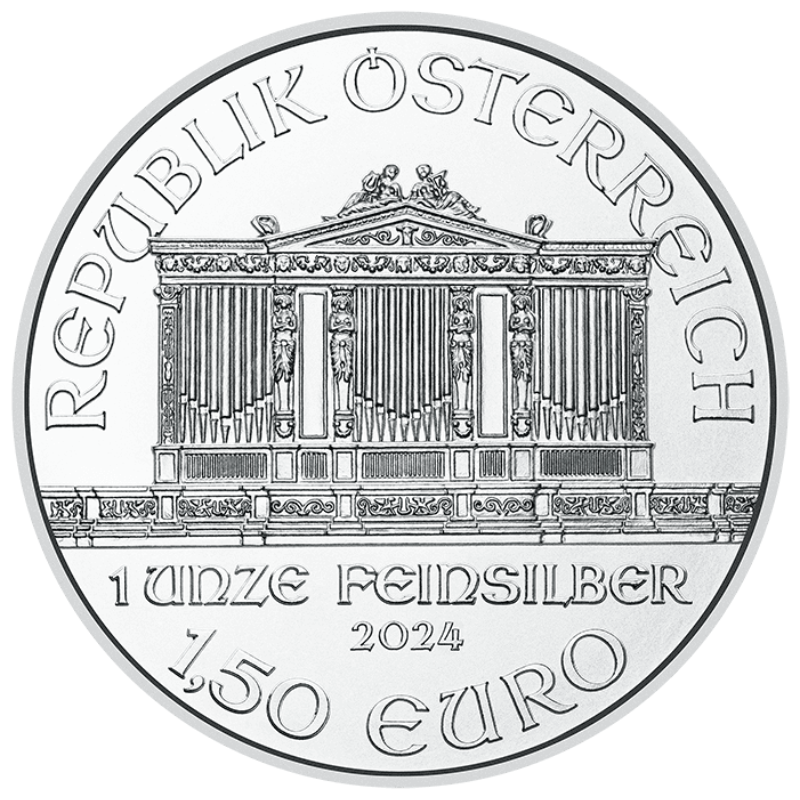 Moneda Argint Vienna Philharmonic 2024 31.10 g - 20224 - Camera Bebelusului