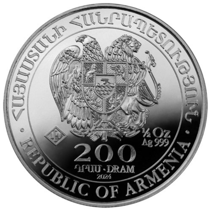 Moneda Argint Noah Ark Armenia 2024 15.55 g - 235159 - Camera Bebelusului