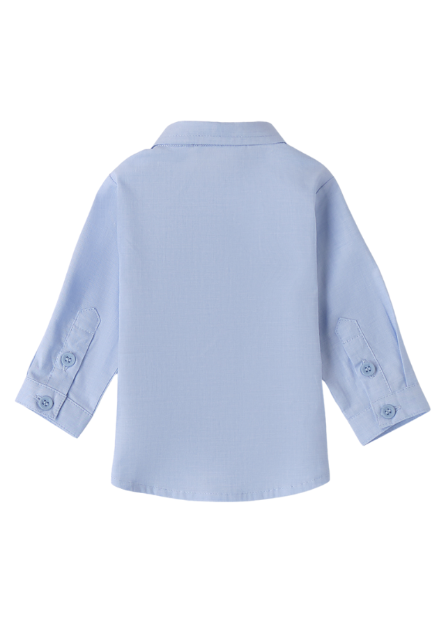 Camasa Bleu cu Maneca Lunga pentru Baietei 8641 Minibanda - Camera Bebelusului