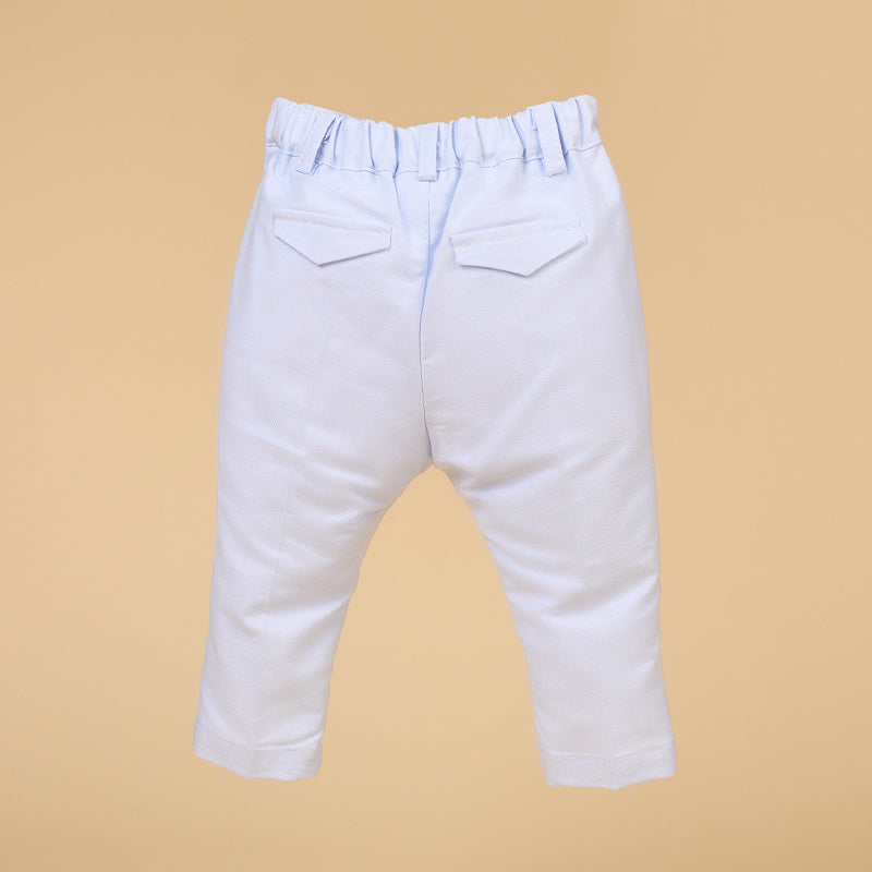 Pantaloni Baieti Lungi Bumbac Albastru AnneBebe - Camera Bebelusului