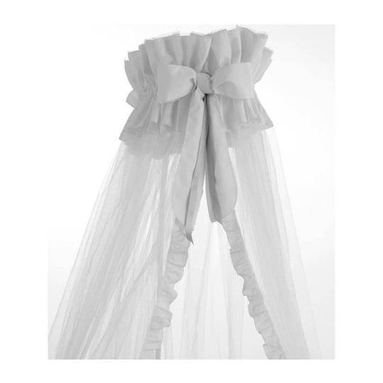 Полог для дитячого ліжечка з підтримкою в комплекті Dolce Fundita White &amp; Grey 