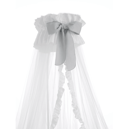 Дитяче ліжко з балдахіном і опорою Stella Funita Grey 