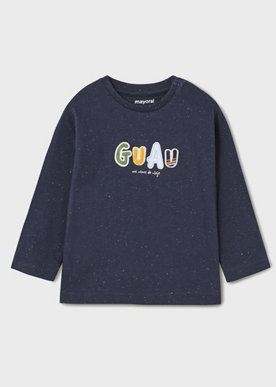Bluza cu Maneca Lunga Bleumarin cu Litere pentru Baietei 2027 Mayoral