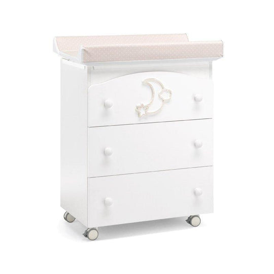 Comoda Bebelusi cu masa infasat si cadita Moon Erbesi