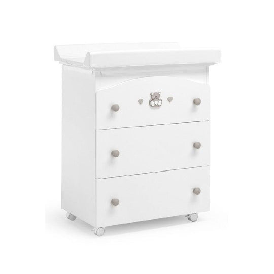 Comoda bebelusi Multifunctionala Charly Alb & Crem cu Masa Infasat