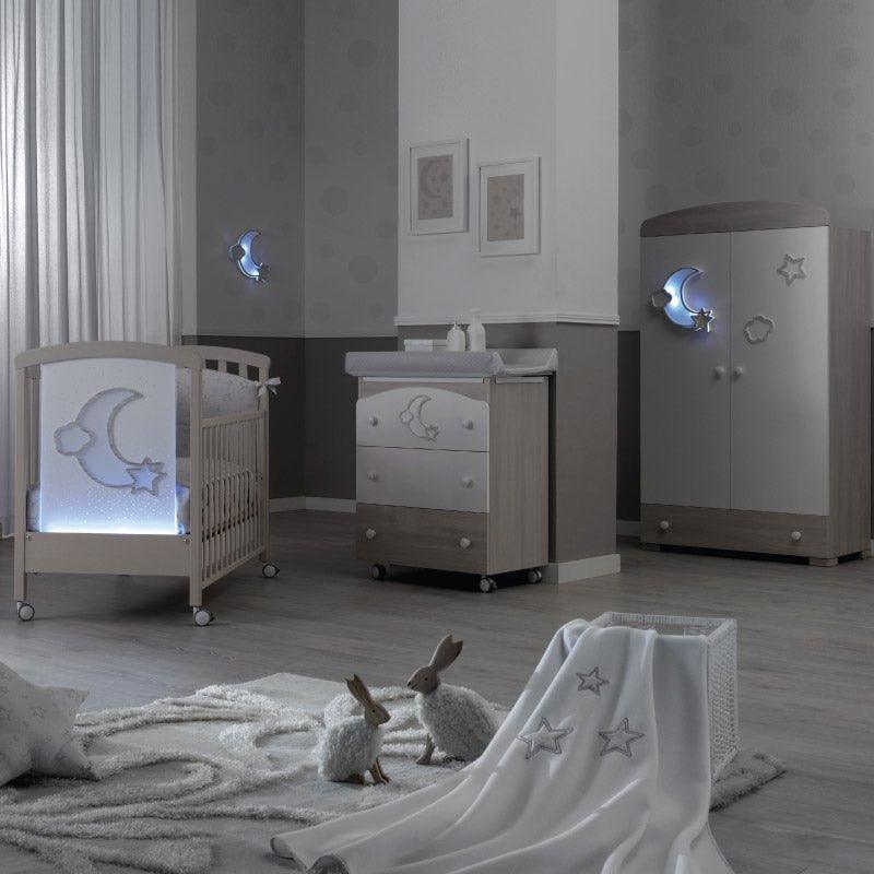 Dulap bebelusi Moon WIFI cu lampa de veghe, Mobilier Camera Copii Erbesi, Italia - Camera Bebelusului