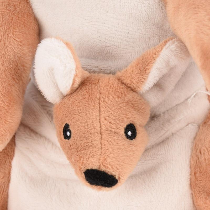 Jucarie Cangur Plush Crem Bebelusi Unisex Warmies 01207 - Camera Bebelusului