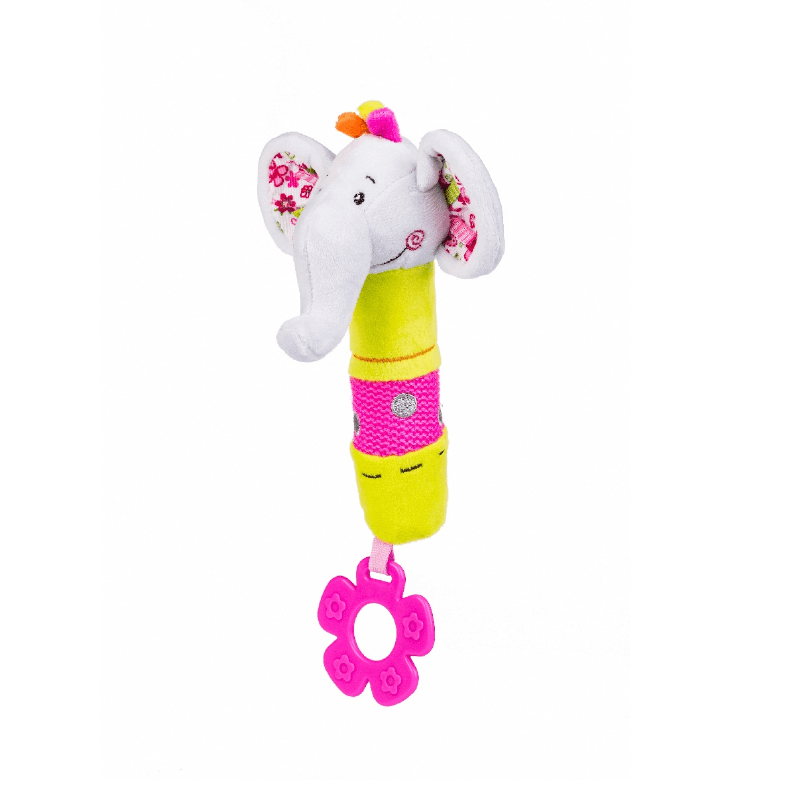 Jucărie Din Pluș Bip-Bip Pentru Copii Elefant 6 luni, 1193, BabyOno