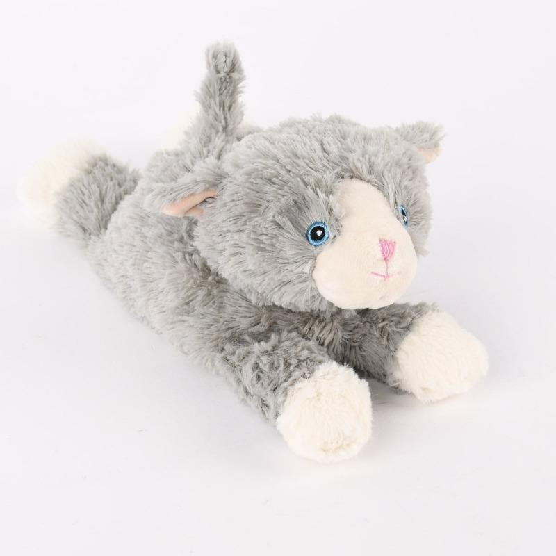 Jucarie Pisica Mini Plush Gri Bebelusi Unisex Warmies 15080 - Camera Bebelusului