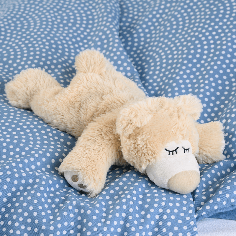 Jucarie Termica Urs Care Doarme Plush Bej Bebelusi Warmies 01232 - Camera Bebelusului