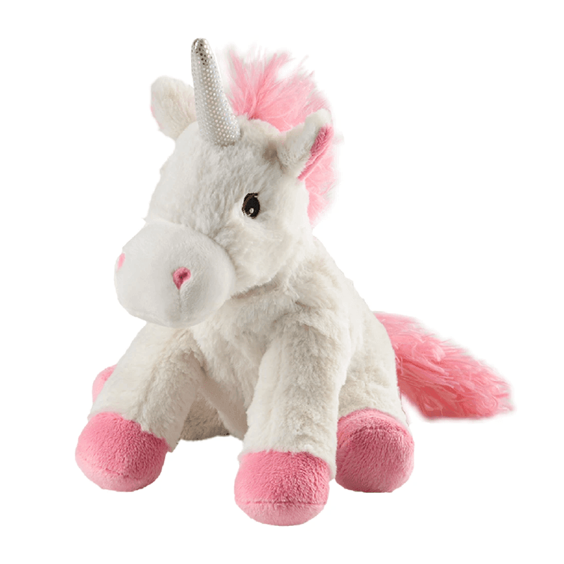 Jucarie Unicorn Plush Alb & Roz Bebelusi Fetite Warmies 15031 - Camera Bebelusului