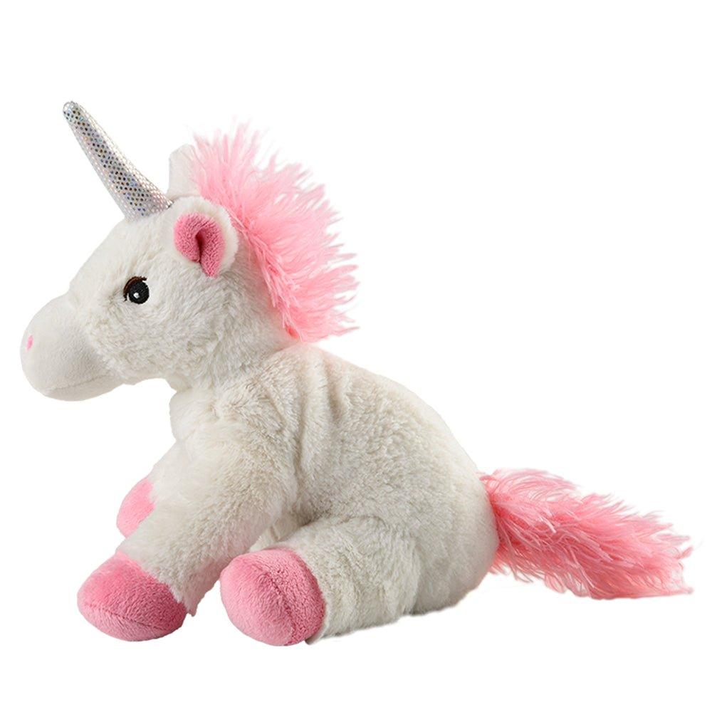 Jucarie Unicorn Plush Alb & Roz Bebelusi Fetite Warmies 15031 - Camera Bebelusului